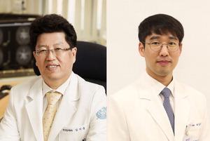 ▲ 김기웅 교수(왼쪽),배종빈 임상강사