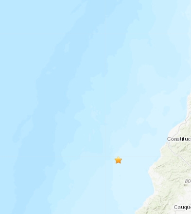 칠레 중부 해안서 규모 6.8 지진 USGS캡처