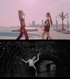 아이린&슬기 ‘놀이’ 뮤직비디오에서는 시흥 해수풀(위), 광명동굴의 모습을 볼 수 있다.