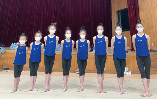 김포 리듬체조 G-스포츠클럽 학생들.