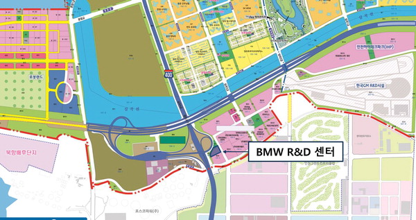 BMW R&D 센터 위치도.