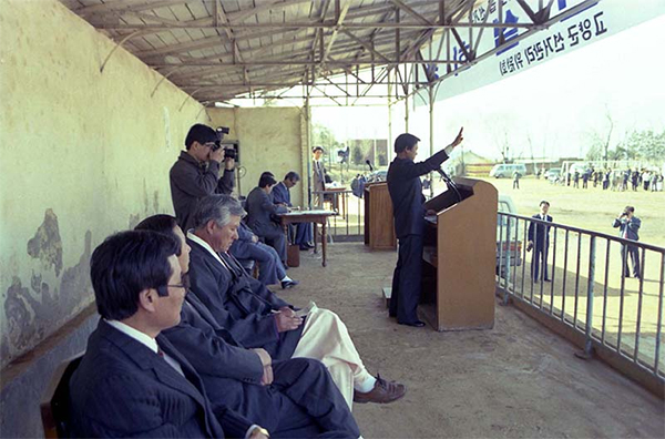1991년 지방의회선거 합동 연설회.