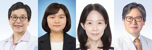 (왼쪽부터) 분당서울대병원 소화기내과 김나영 교수, 최수인 선임연구원, 남령희 연구원, 이동호 교수