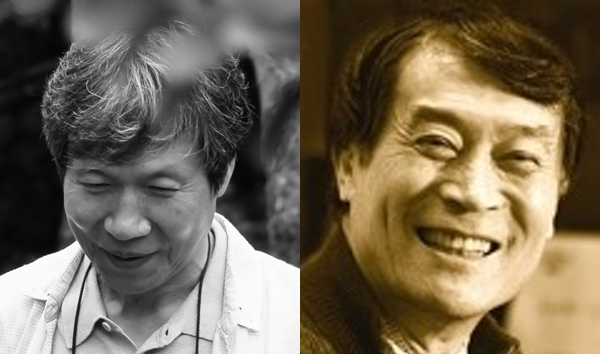 이주헌 미술평론가,하정웅 명예관장.