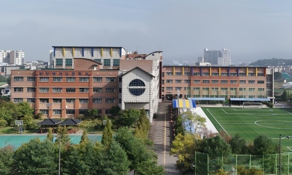 양주 백석고등학교 전경.