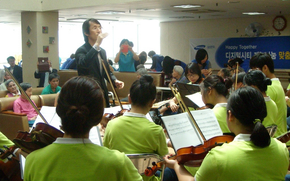 2024년에 진행한 나눔음악회의 모습.