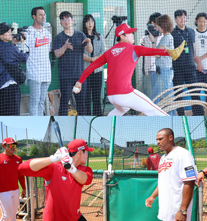 MLB 전설들 ‘랜더스의 미래’에 코칭