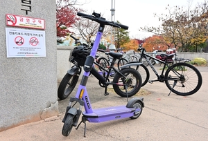 전동킥보드, 공원서도 위태로운 질주… 산책 시민들 가슴 철렁